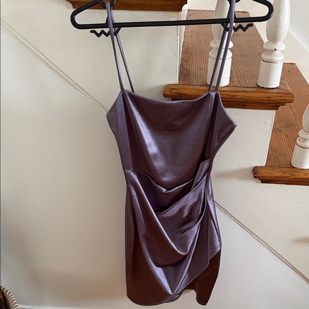 Windsor Shimmering Purple Mini Dress